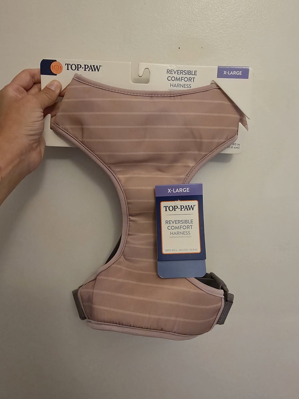 Top Paw Reversible Comfort Harness - Purple Striped